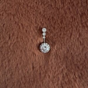 🤍 multi rhinestone belly ring 🤍